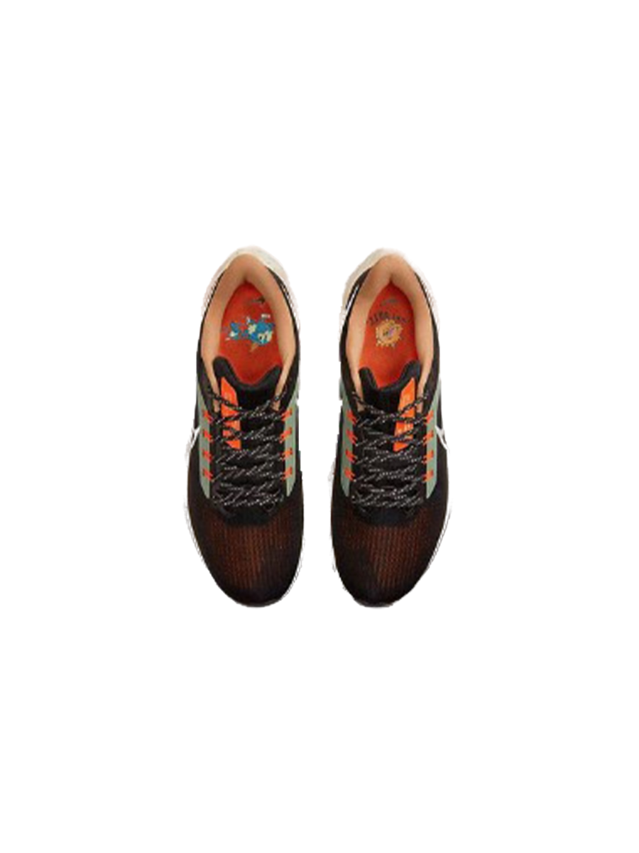 Картинка Кроссовки Nike Air Zoom Pegasus 39 Black Green Safety Orange