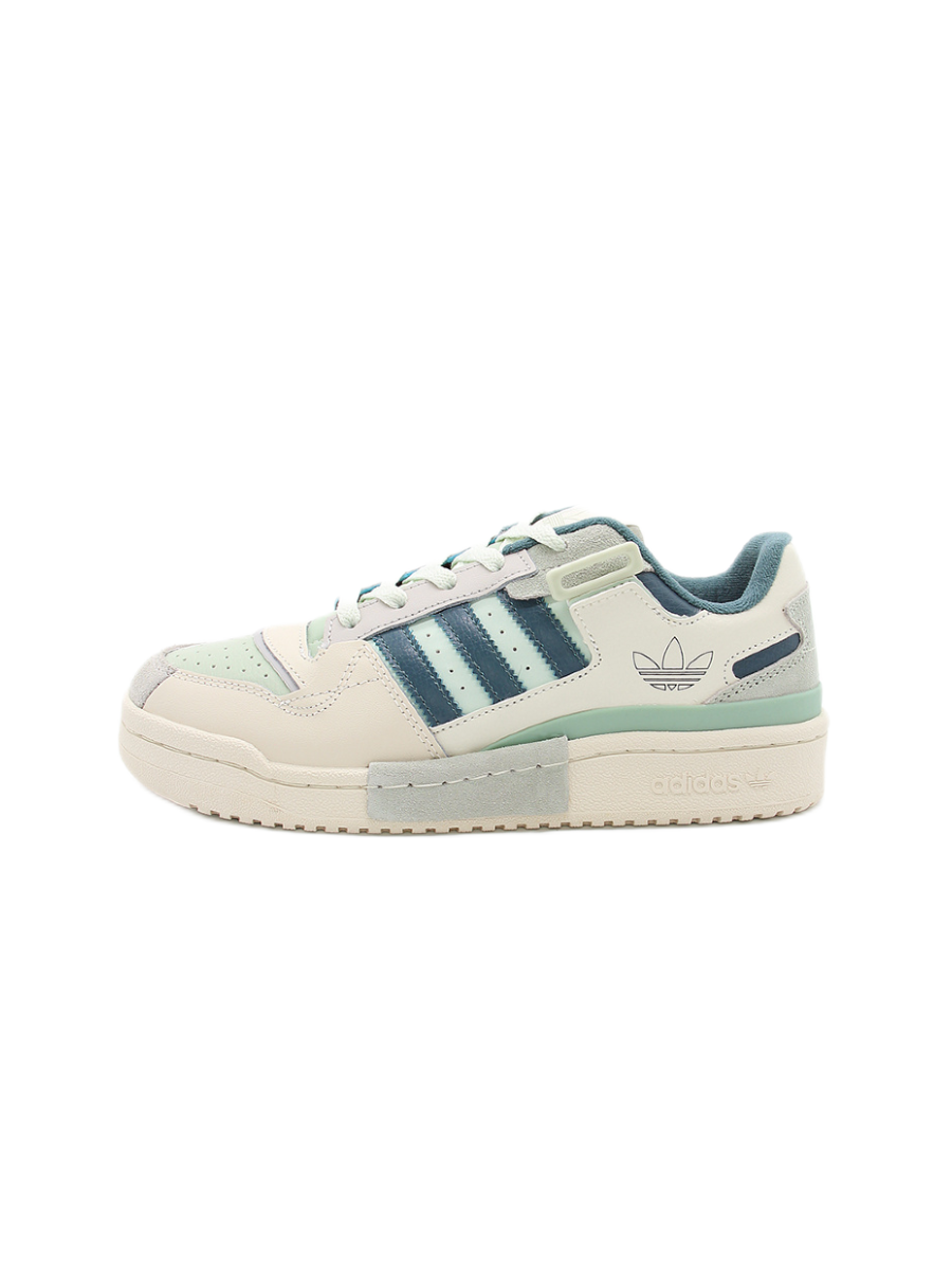 Картинка Кроссовки женские баскетбольные Adidas Forum Low Cloud White Light Green