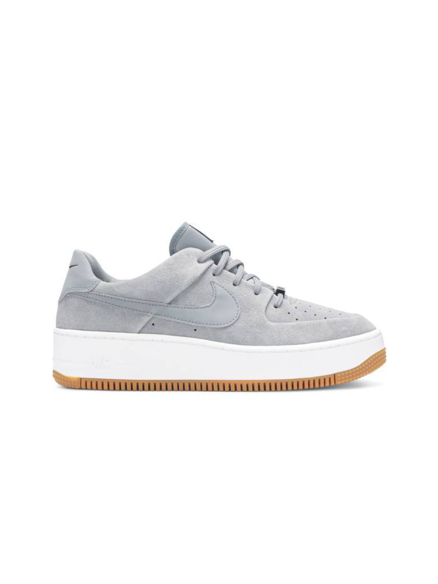 Картинка Кроссовки замшевые осенние Nike Air Force 1 Sage Low Cool Grey