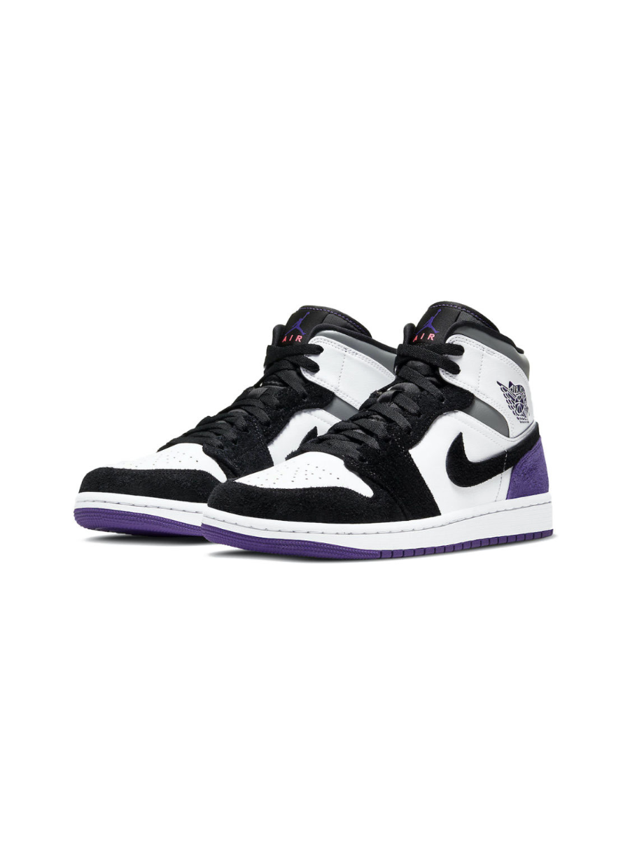 Картинка Кроссовки женские демисезонные Nike Air Jordan 1 Mid SE Purple