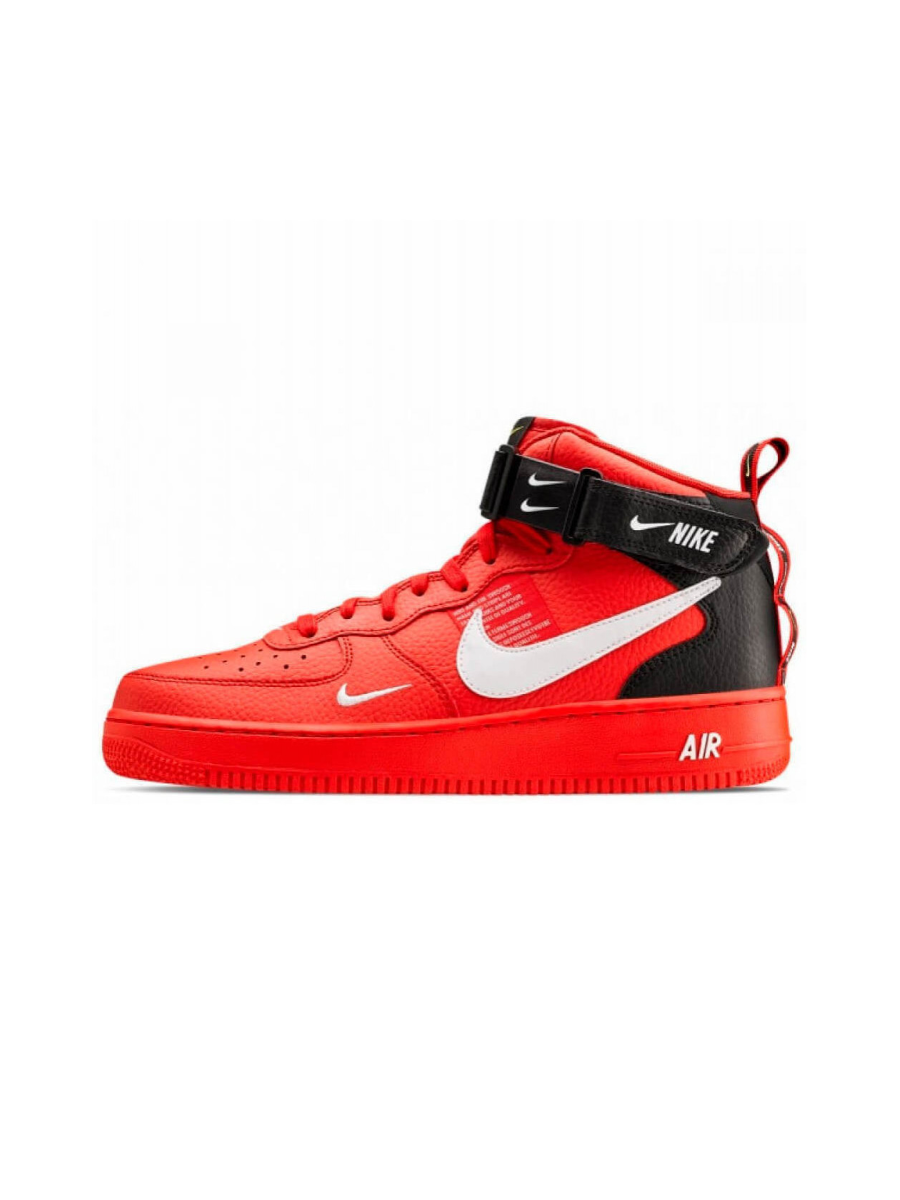 Картинка Кроссовки для баскетбола Nike Air Force 1 Mid Utility University Red