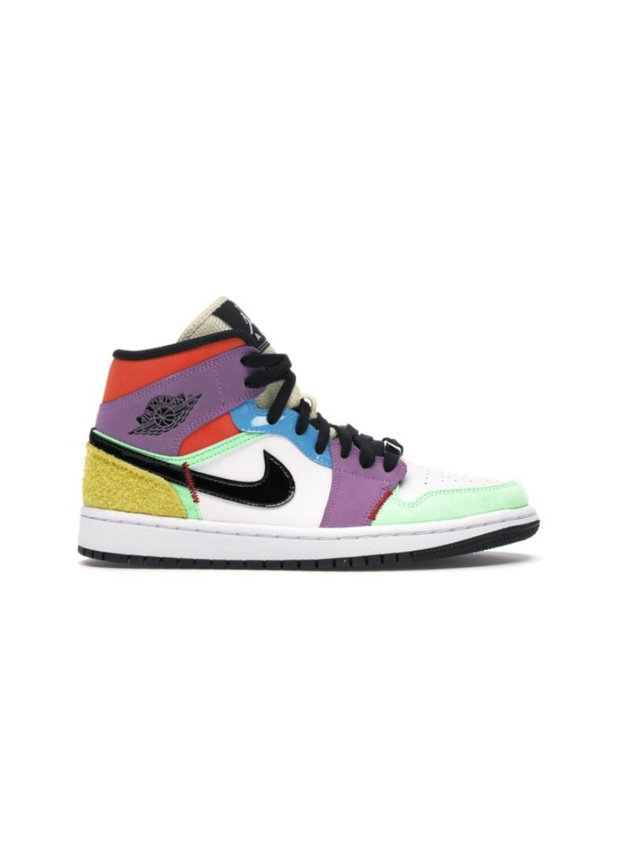 Картинка Кроссовки разноцветные Nike Air Jordan 1 Mid SE Multi-Color