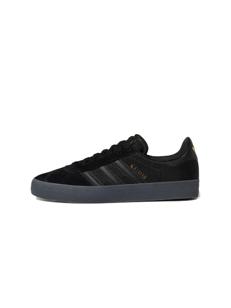 Картинка Кроссовки мужские Adidas Gazelle ADV Black Gold Metallic