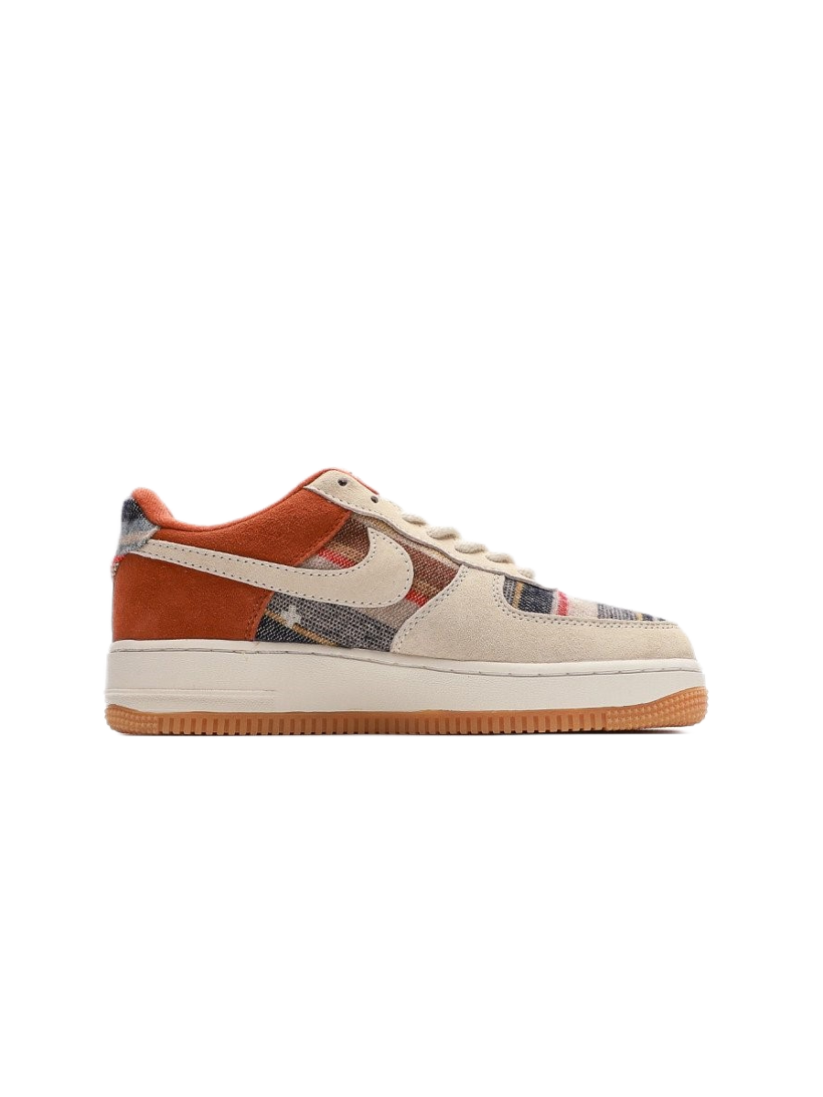 Картинка Кроссовки мужские Nike Air Force 1 Low Purse Brown Dark Blue