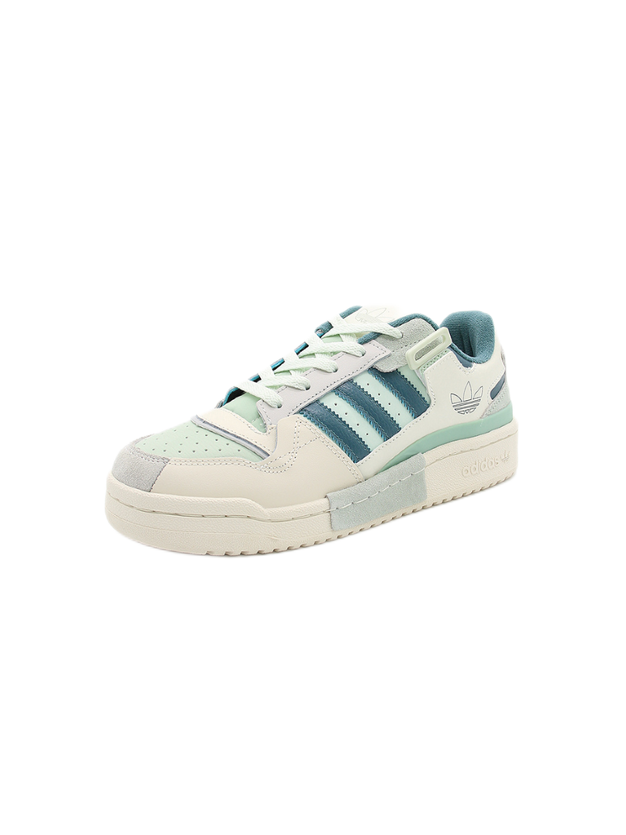 Картинка Кроссовки женские баскетбольные Adidas Forum Low Cloud White Light Green