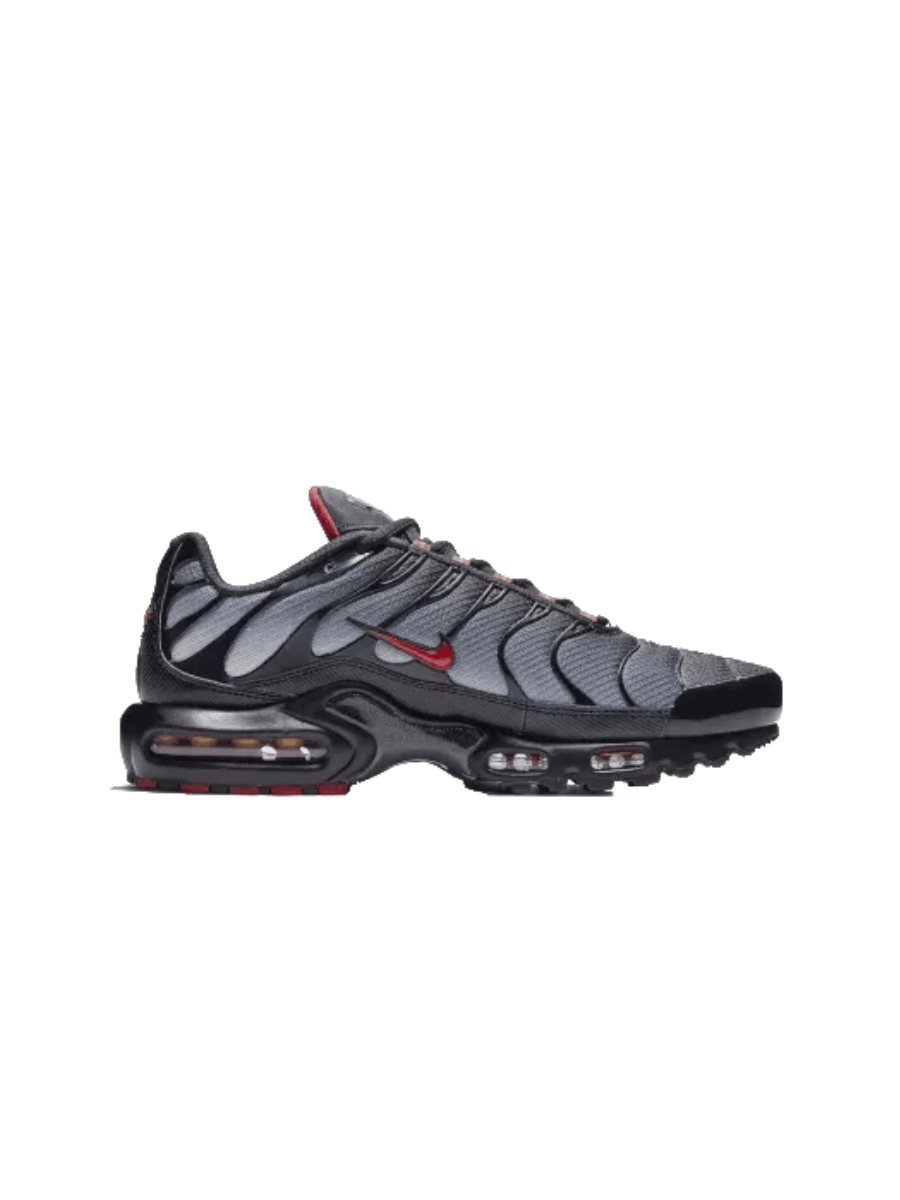 Картинка Кроссовки Nike Air Max Plus Black Grey Gradient Red