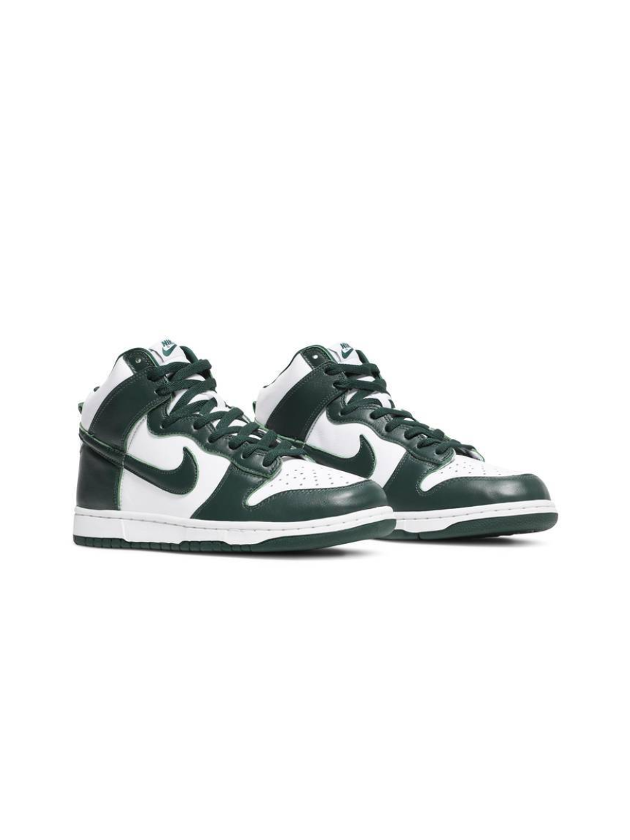 Картинка Кроссовки унисекс кожаные высокие Nike Dunk High Spartan Green