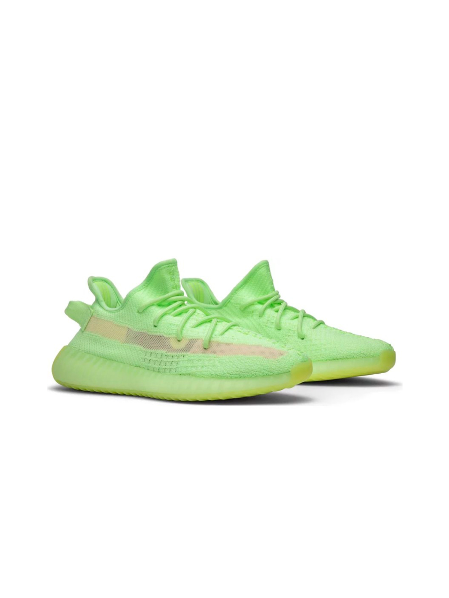 Картинка Кроссовки для бега зала с сеткой Adidas Yeezy Boost 350 V2 Glow