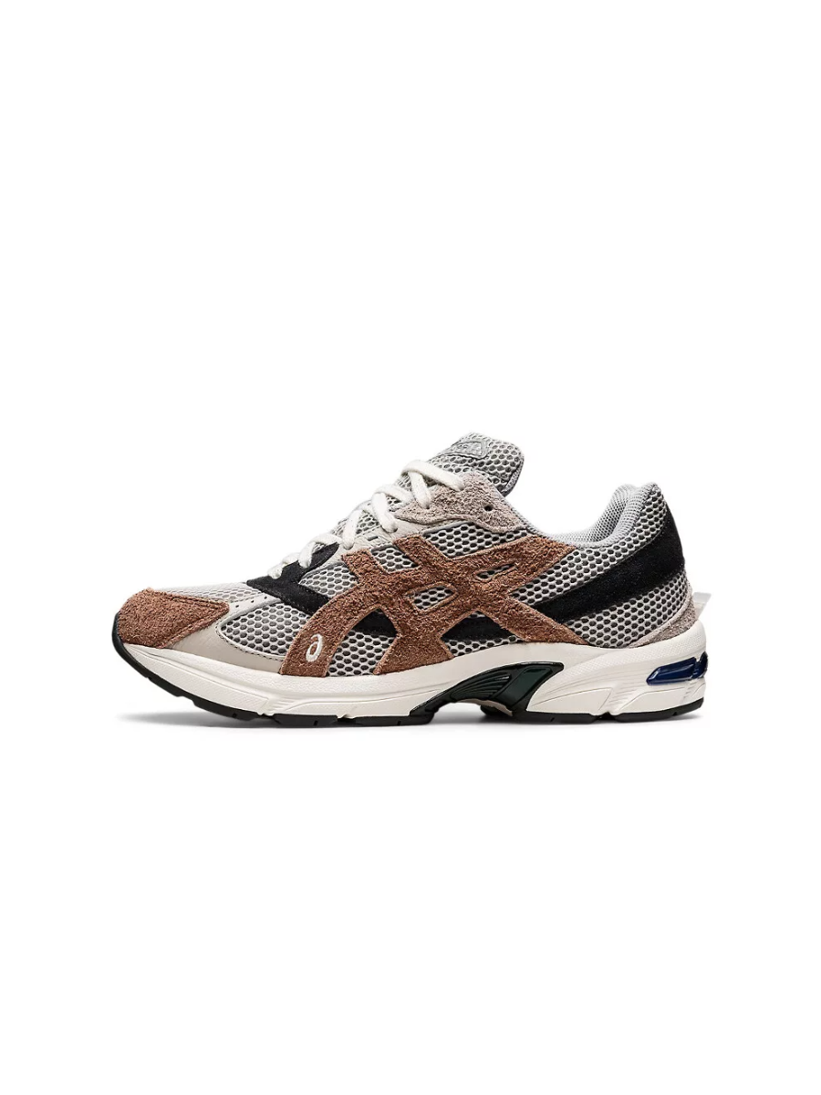 Картинка Кроссовки Asics GEL-1130 Wood Crepe Черно-Серо-Коричневые