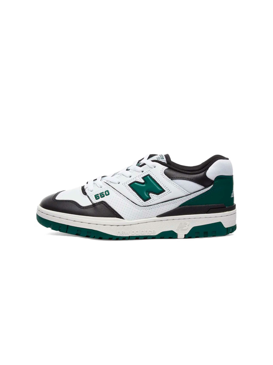 Картинка Кроссовки теннисные New Balance 550 White Green Black