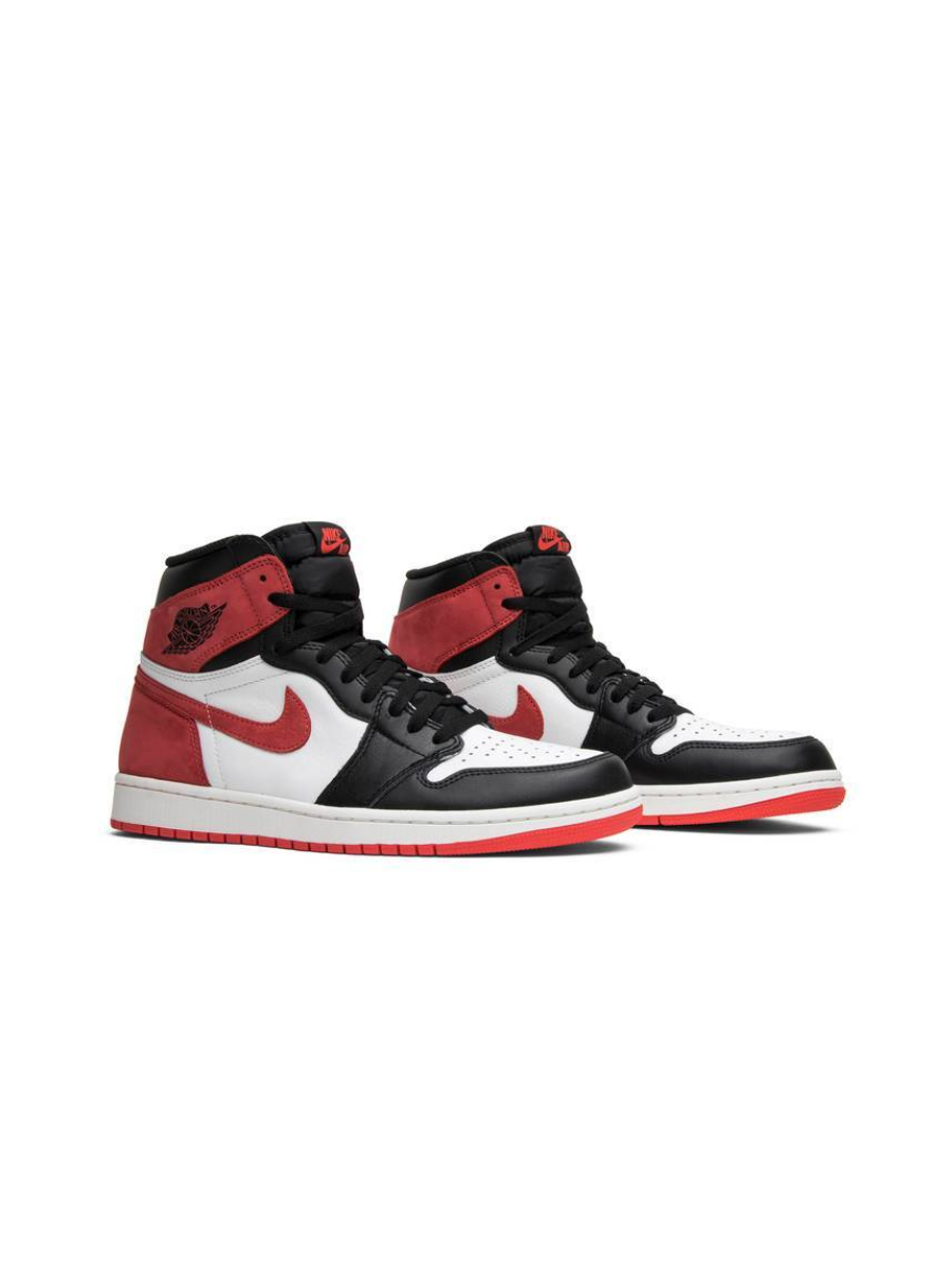 Картинка Кроссовки высокие баскетбольные Nike Air Jordan 1 Retro High Track Red