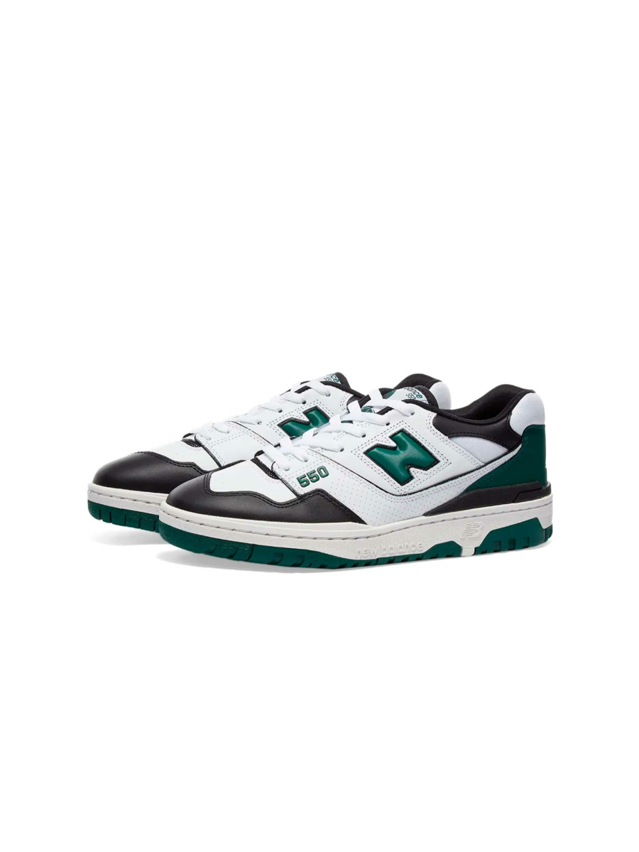 Картинка Кроссовки теннисные New Balance 550 White Green Black