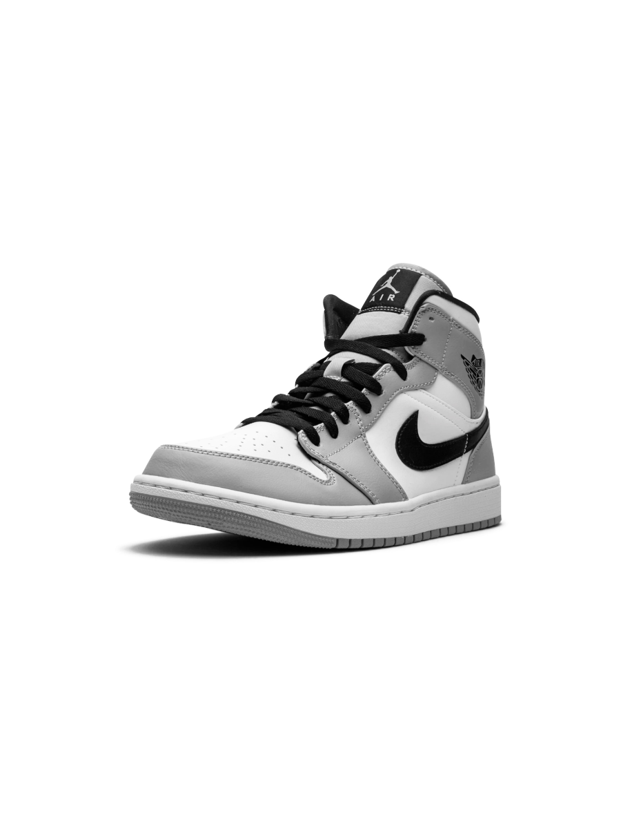 Картинка Кроссовки кожаные высокие Nike Air Jordan 1 Mid Grey Camo