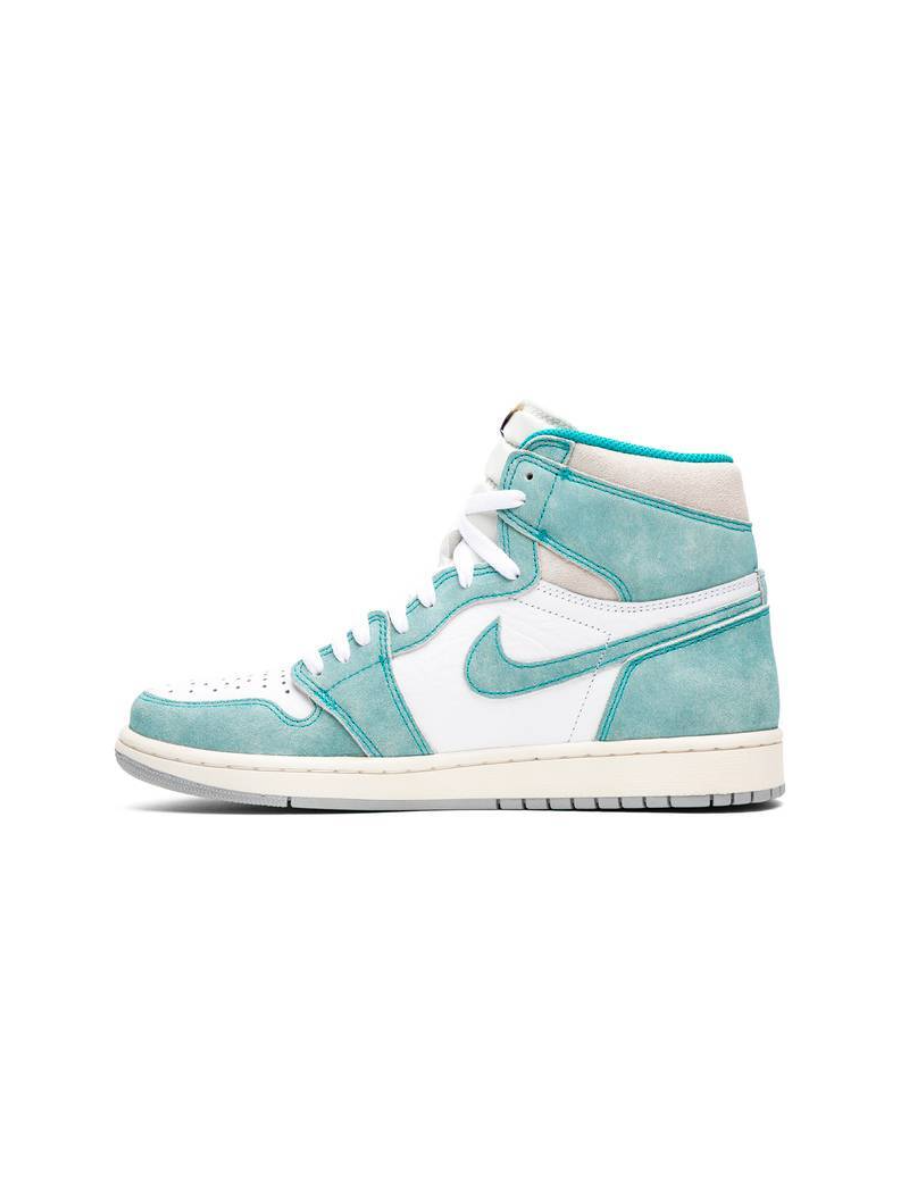 Картинка Кроссовки высокие баскетбольные Nike Air Jordan 1 Retro High Turbo Green