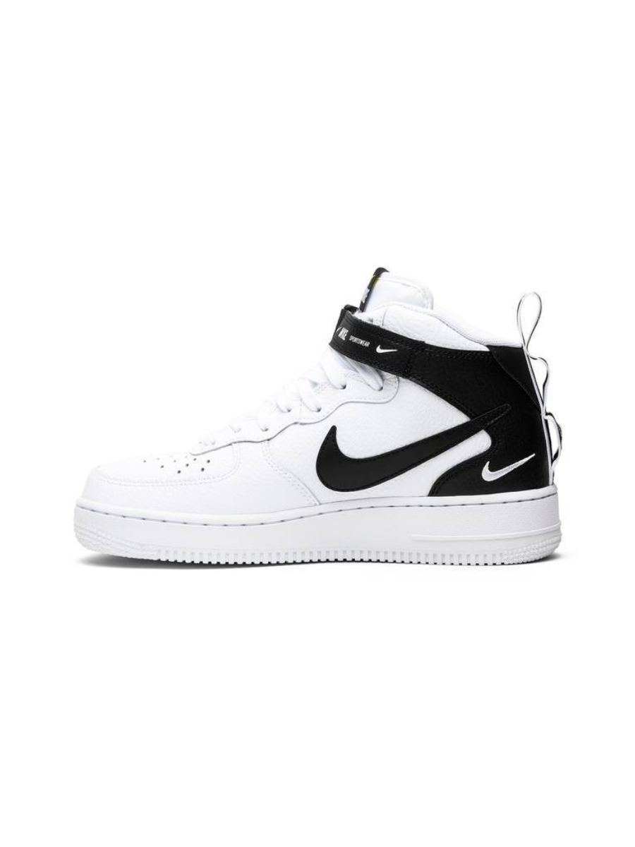 Картинка Кроссовки высокие Nike Air Force 1 Mid Utility White Black