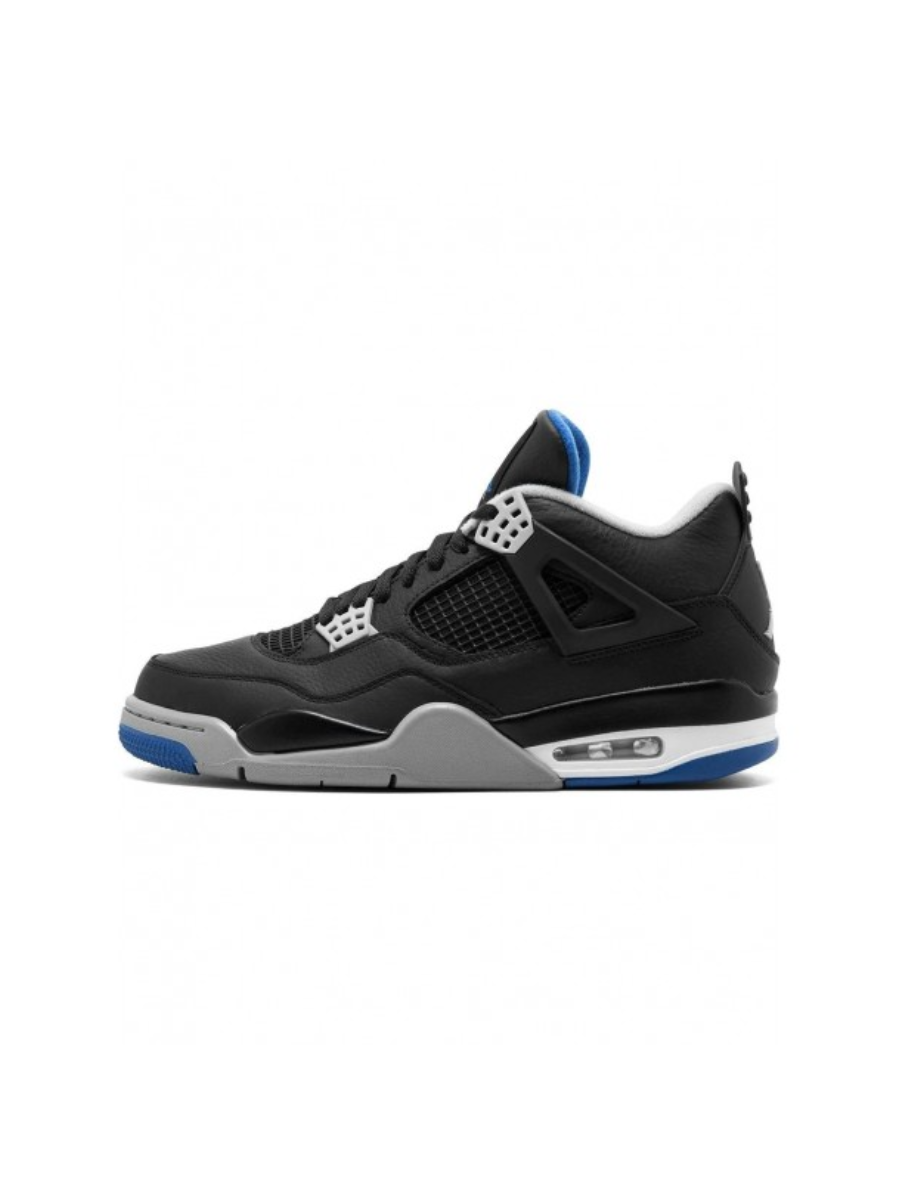 Картинка Кроссовки Nike Jordan 4 Retro Черно-Синие