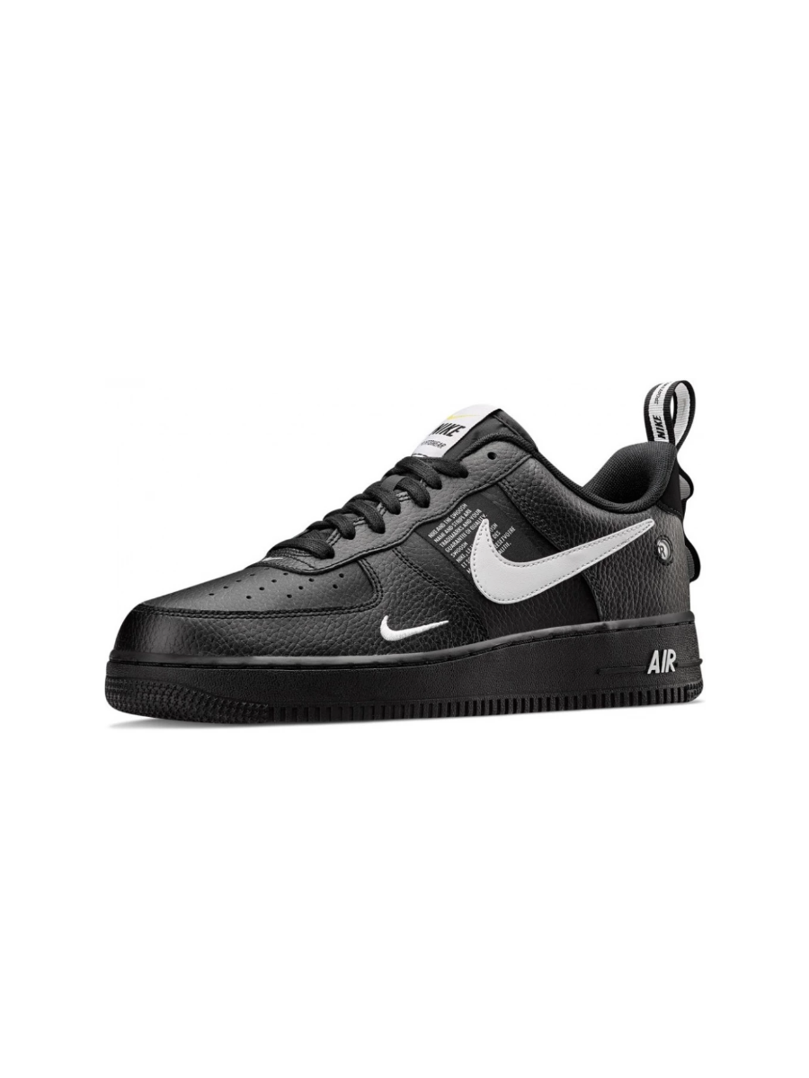 Картинка Кроссовки демисезонные кожаные Nike Air Force 1 Utility Black