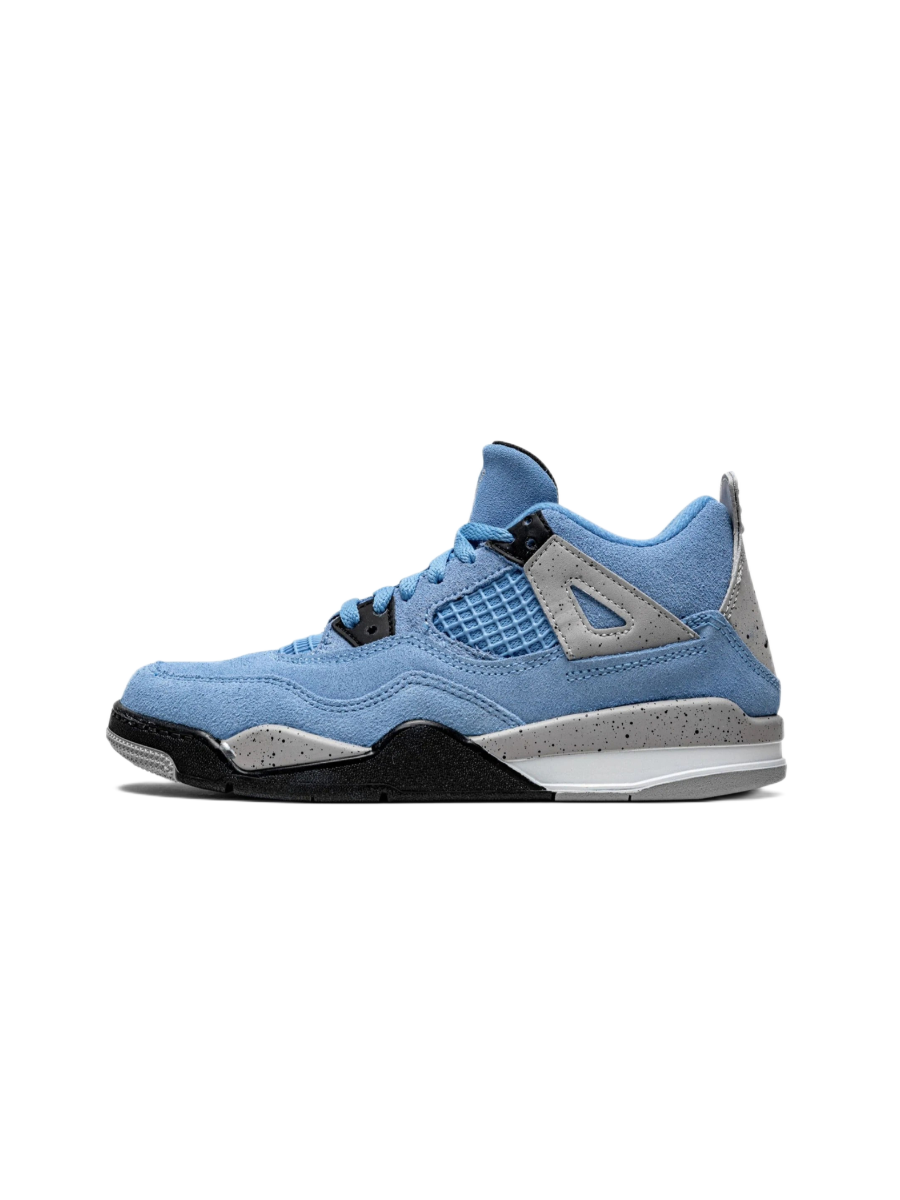 Картинка Кроссовки баскетбольные высокие Nike Air Jordan 4 Retro University Blue