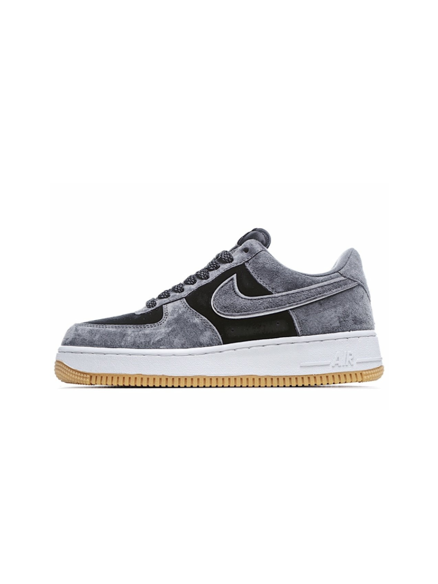 Картинка Кроссовки баскетбольные Nike Air Force 1 '07 Low Suede Black Grey