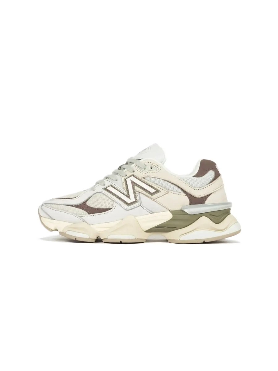 Картинка Кроссовки беговые New Balance 9060 Grey Maroon Olive