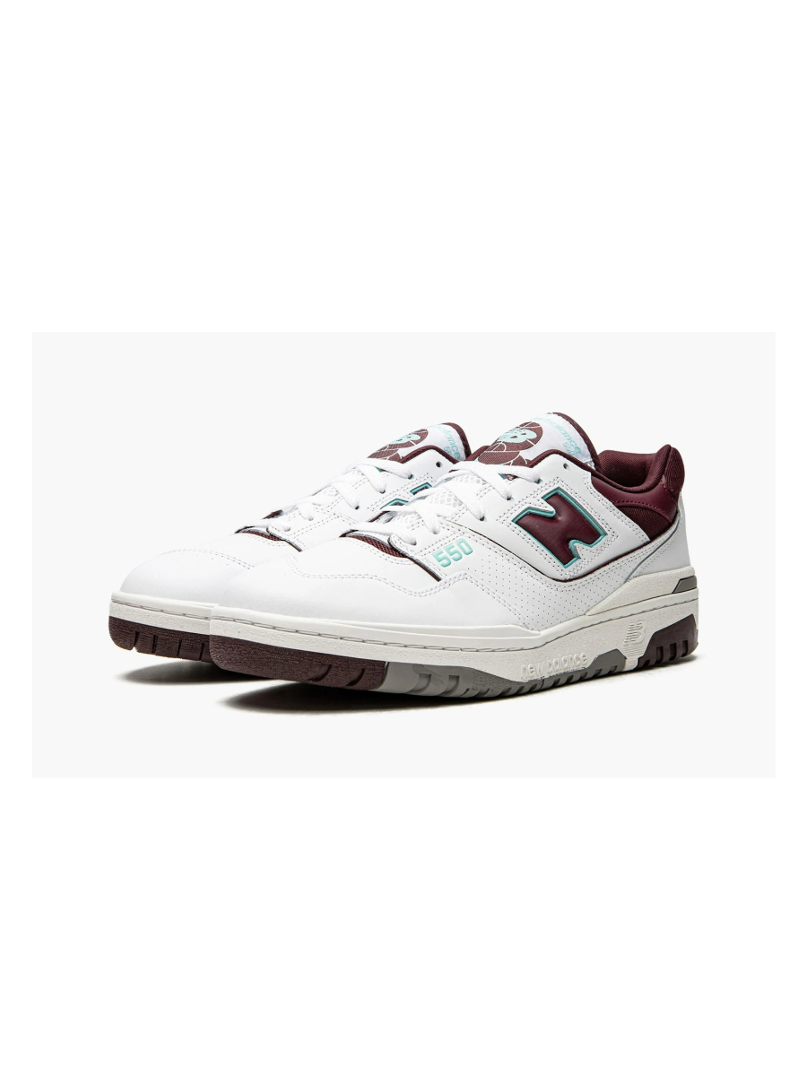 Картинка Кроссовки мужские для тенниса New Balance 550 Burgundy Cyan