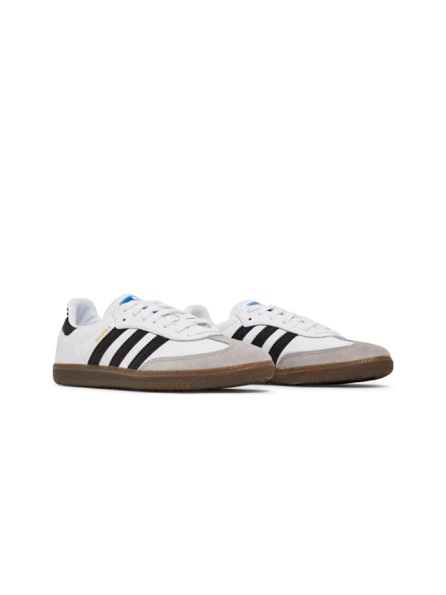 Картинка Кроссовки летние низкие для зала Adidas Samba OG White Black