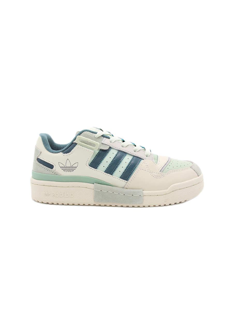 Картинка Кроссовки женские баскетбольные Adidas Forum Low Cloud White Light Green