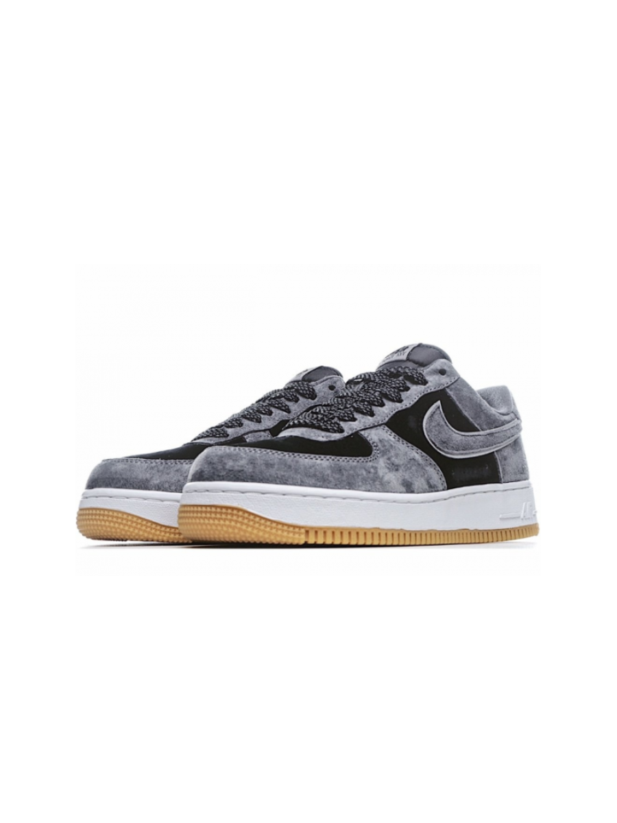 Картинка Кроссовки баскетбольные Nike Air Force 1 '07 Low Suede Black Grey