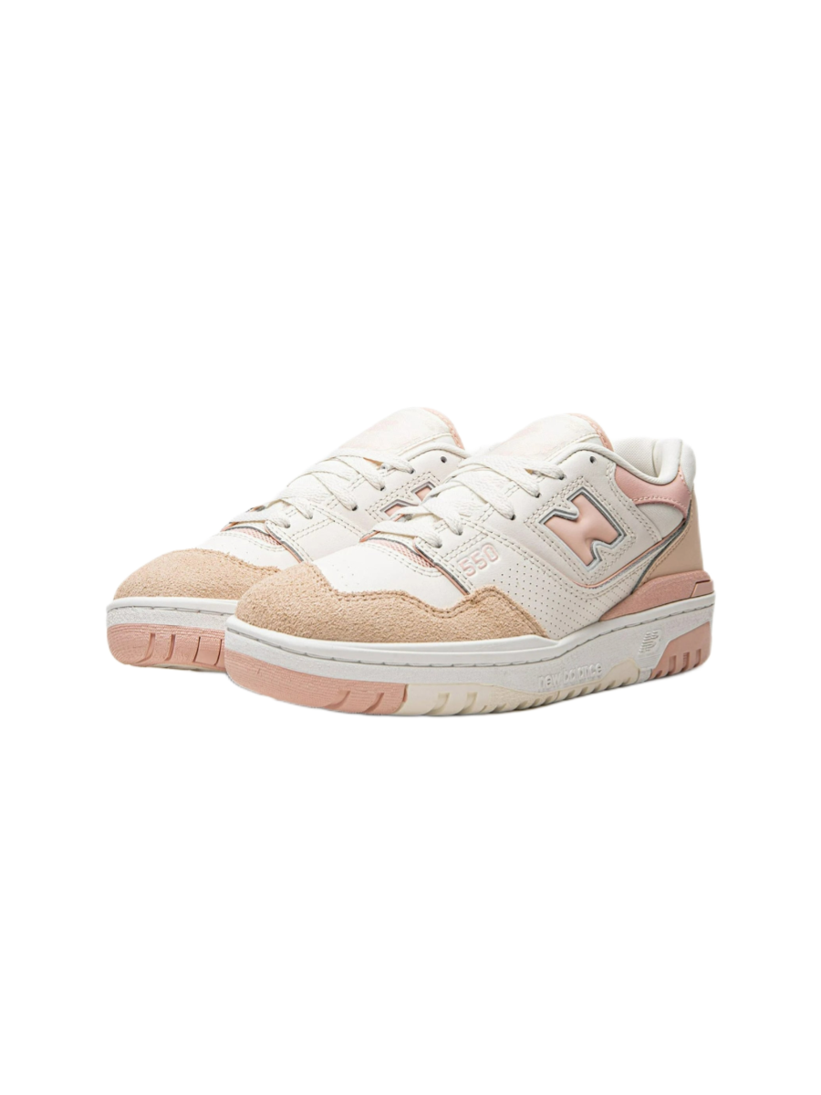 Картинка Кроссовки женские для девочек New Balance 550 White Pink