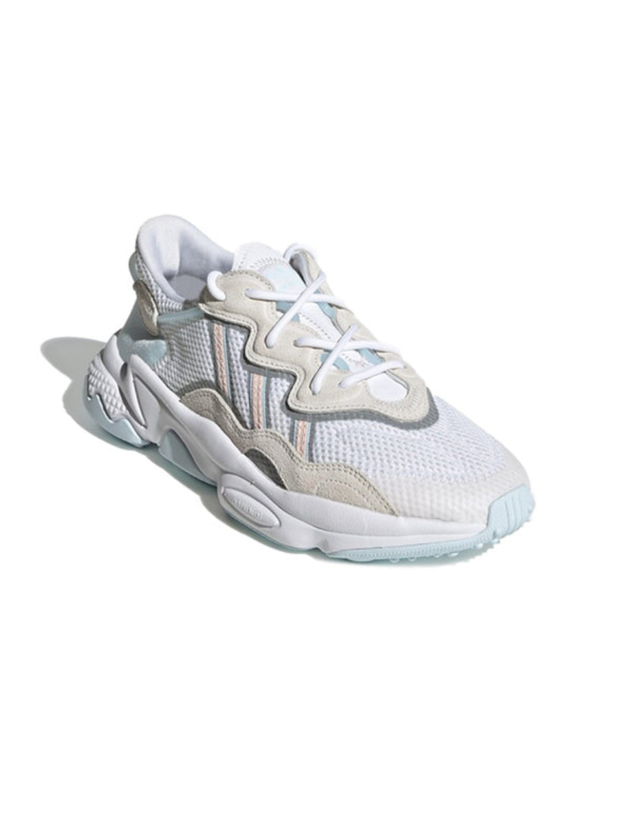 Картинка Кроссовки с сеткой для зала Adidas Ozweego Light Cream White