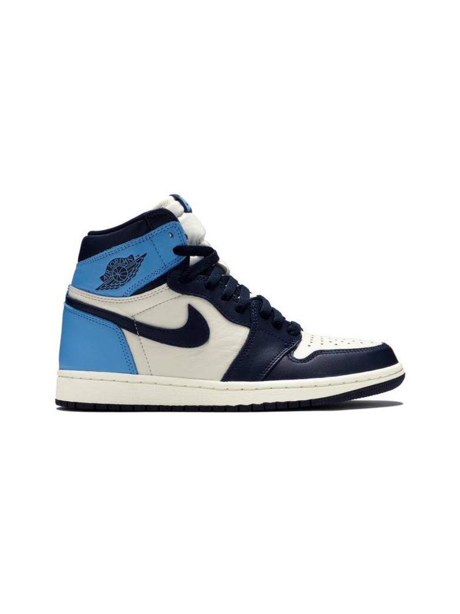 Картинка Кроссовки высокие Nike Air Jordan 1 Retro High Obsidian UNC