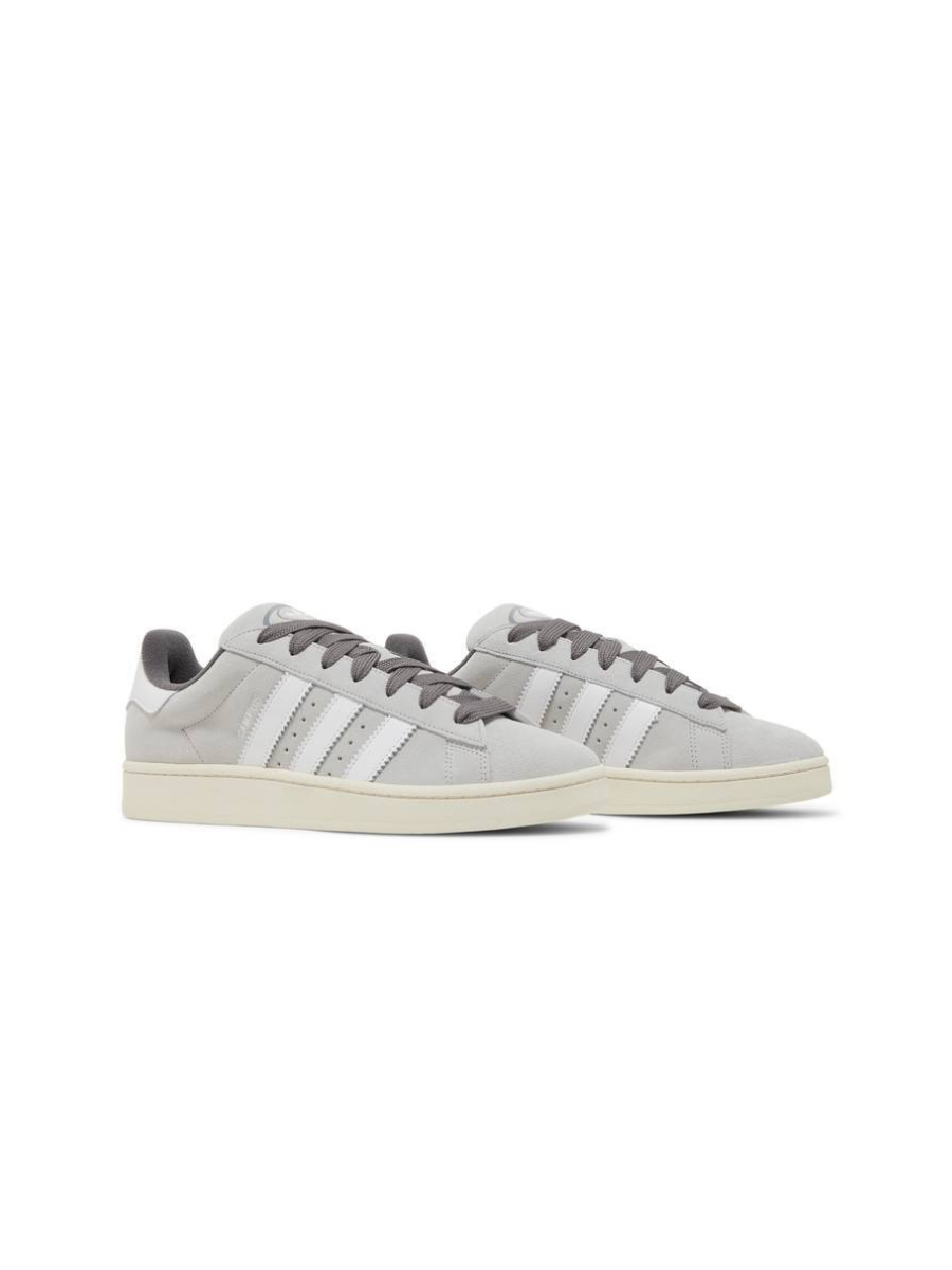 Картинка Кроссовки мужские замшевые Adidas Campus 00s Grey Crystal White